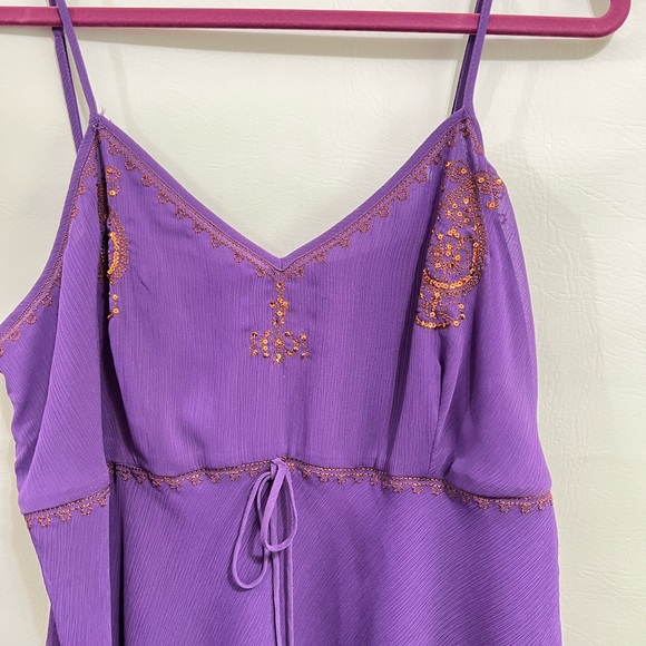 Mix It purple top with sequins boho sz 1x plus size EC - Picture 3 of 14